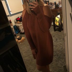 Knitted sweater dress